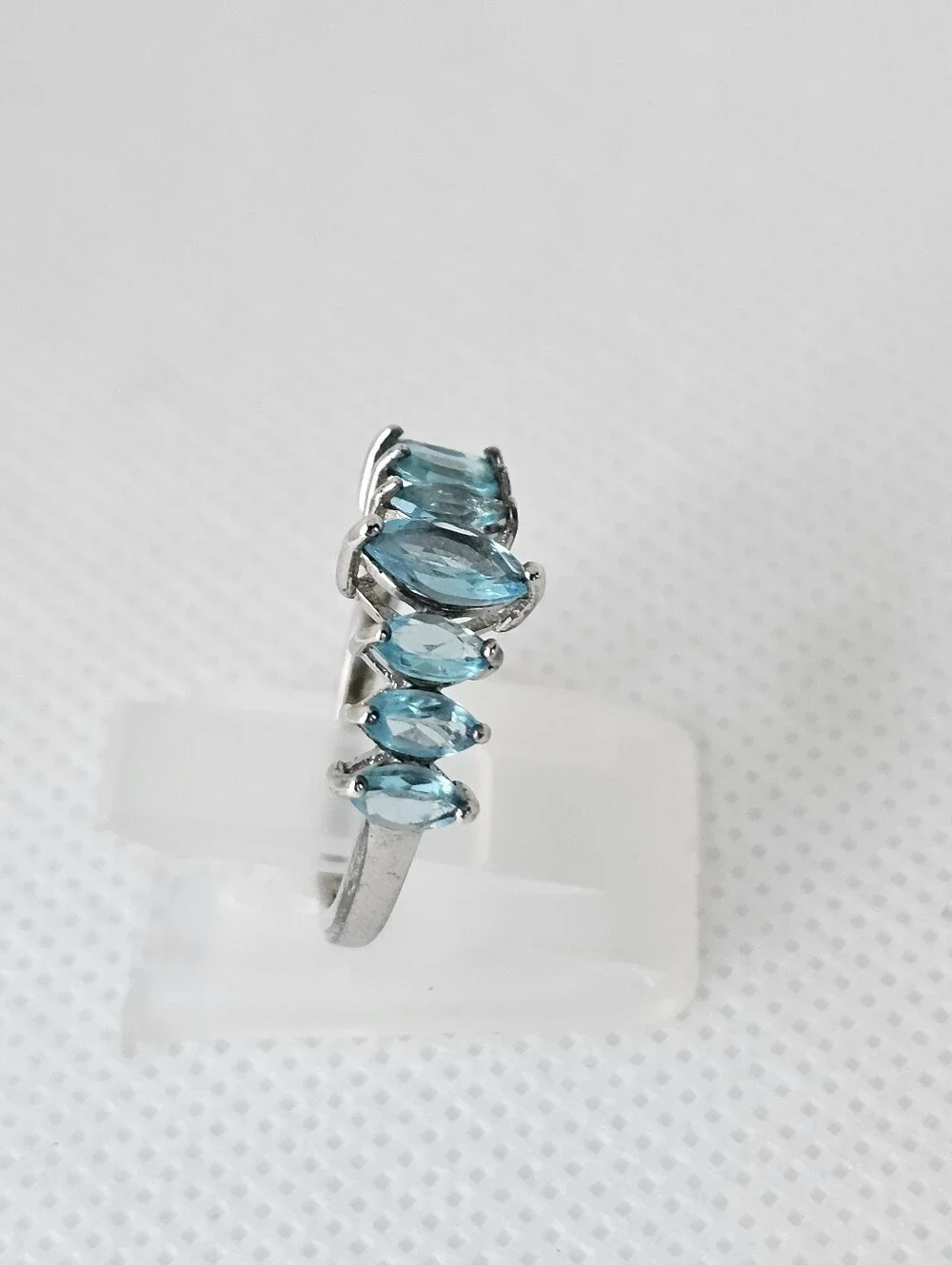 Genuine Paraiba Apatite in Platinum over Sterling Silver Sz 5! New